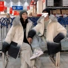Hong Kong-style cotton-padded jackets, mid-length men's mid-length gradient Chinese-style couple wool-neck coats, thickened loose cotton-padded jackets for students, trendy cotton-padded jackets Specification image